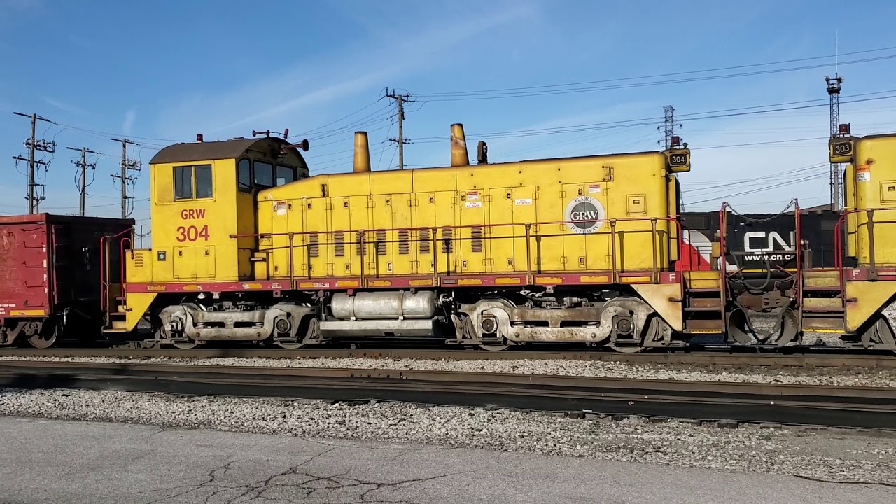 Gary Railway SW1200's depart Kirk Yard