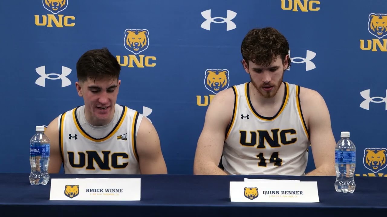Steve Smiley, Quinn Denker and Brock Wisne Press Conference vs NAU