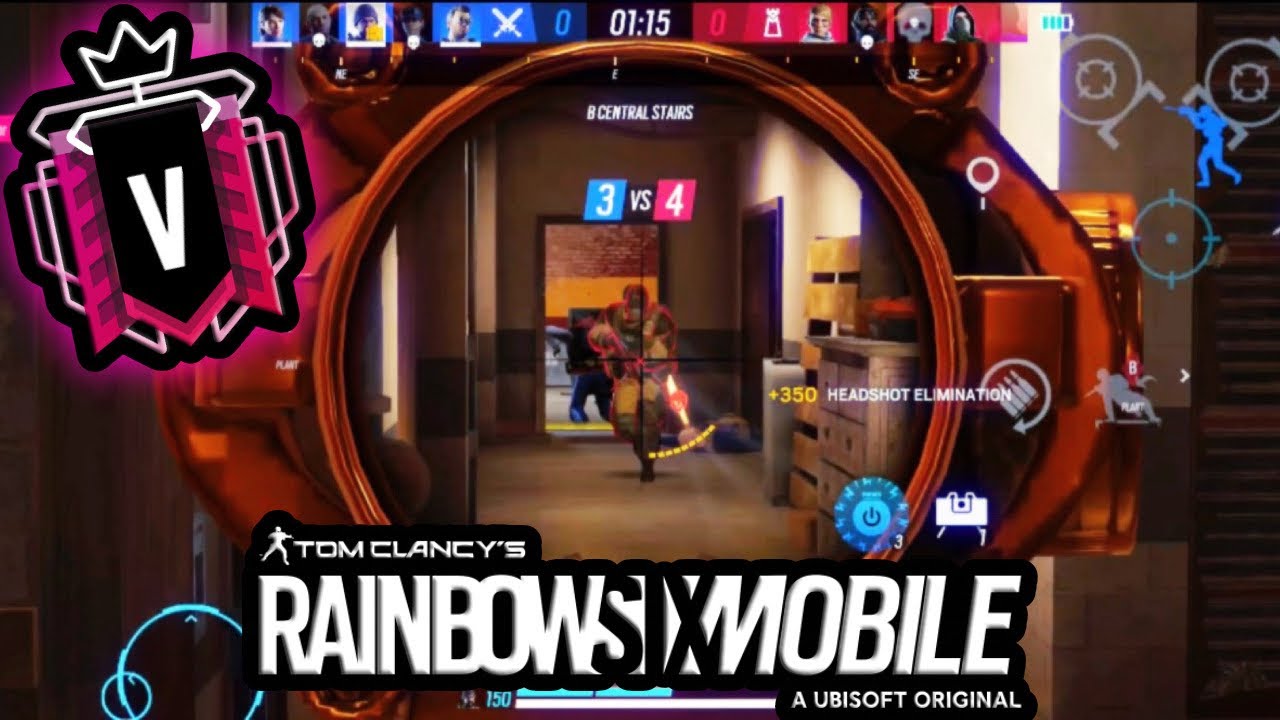 CLUTCHING ROUNDS LIKE A MANIAC IN RAINBOW SIX MOBILE RANKED!