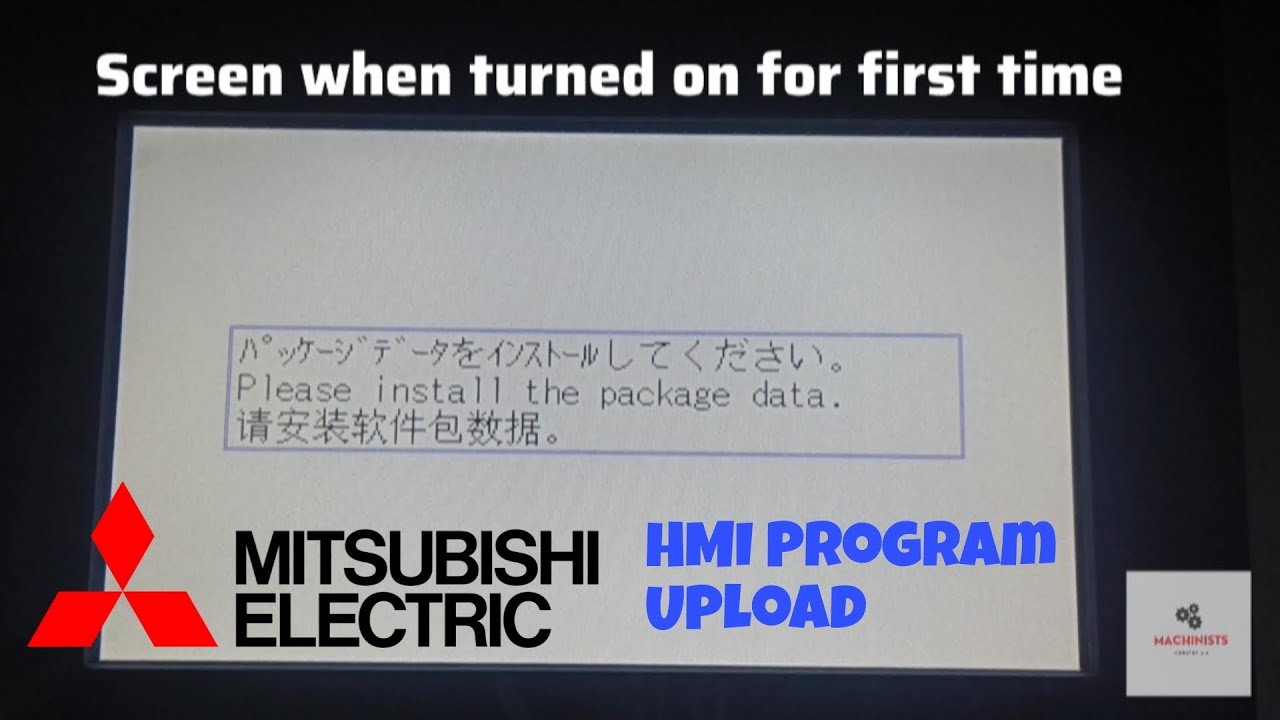 Mitsubishi HMI program upload | GS2107-WTBD-N | Installing package data using GT DESIGNER 3 #hmi