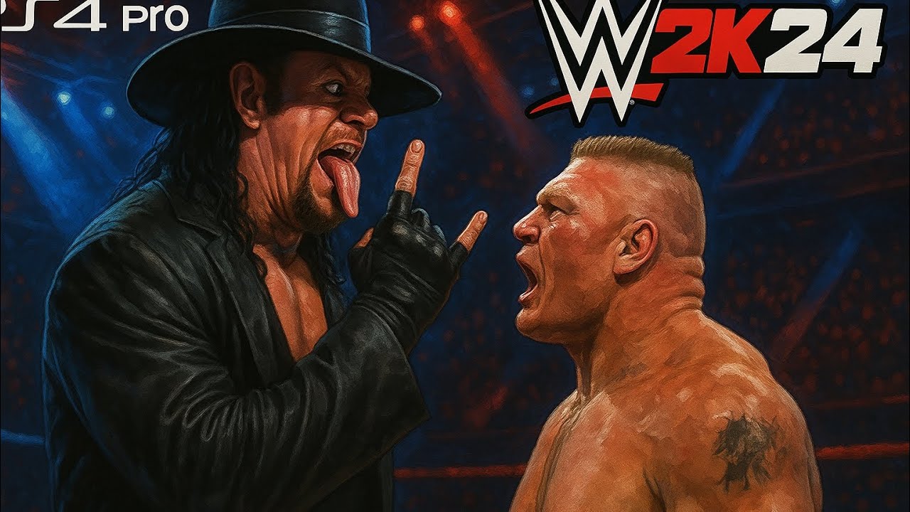 WWE 2K24 - The Dead-Man Against The Beast [4K 60FPS PS4 Pro]