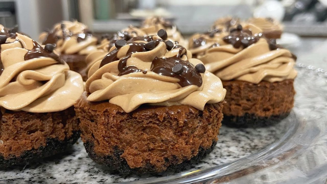 Mini cheesecakes de chocolate | Postres para negocio | Ale de Nava