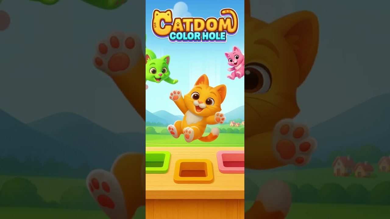 Catdom color hole, new mobile game 2025, FHD 1080p gameplay, no commentary
