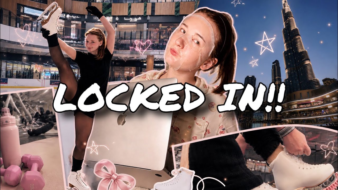 День тренировок в Дубае!! *ВЕРСИЯ ДЛЯ ФИГУРИСТКИ!! + Тренировки в зале* ⛸️🏋️&zwj;♀️