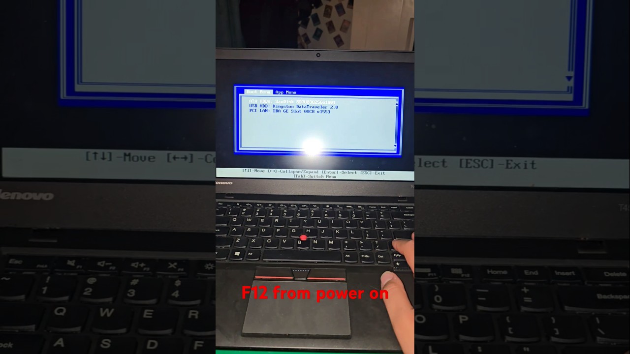 как получить доступ к загрузочному меню Thinkpad Bios #thinkpad #windows #lenovo