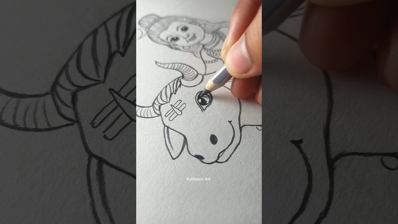 Shivratri Special Drawing 😍💖||Cute Mahadev Ji Outline Drawing 🥰☺️||#shorts #mahadev