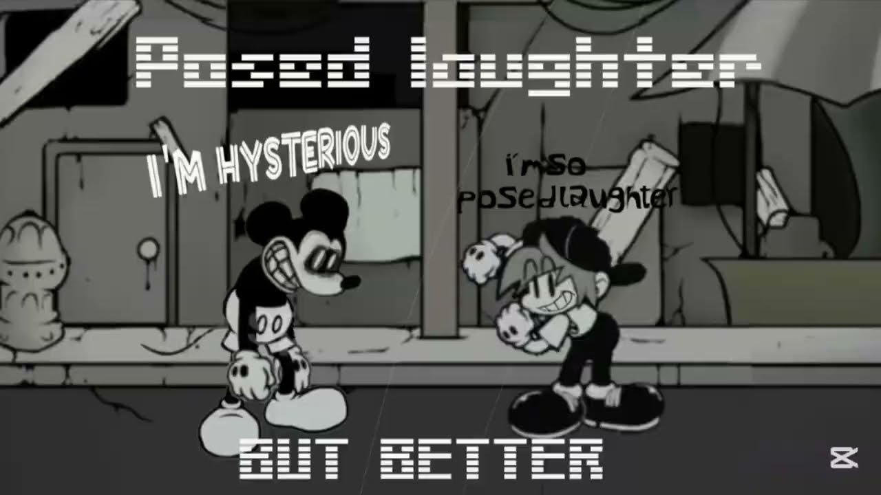 (JUMPSCARE WARNING) Posed laughter but it's better (kind of)