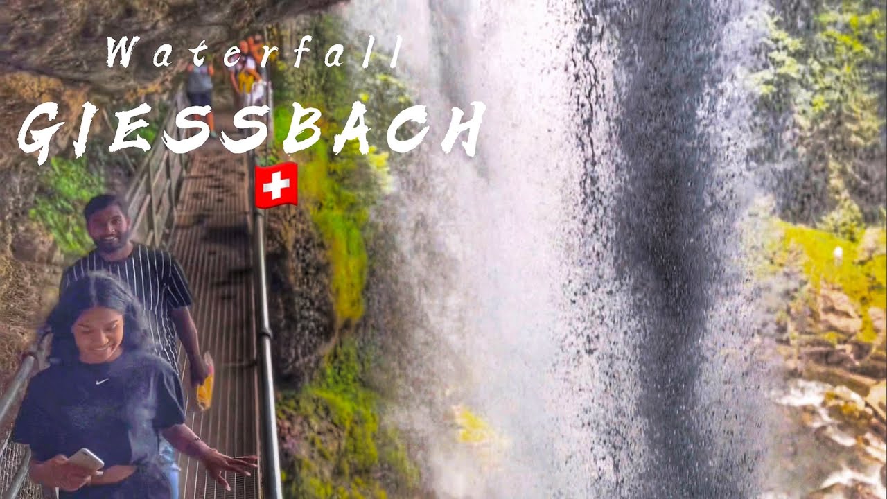 The Beautiful Giessbach Waterfall and the Grand Hotel Above Brienz / Forest / June 2022
