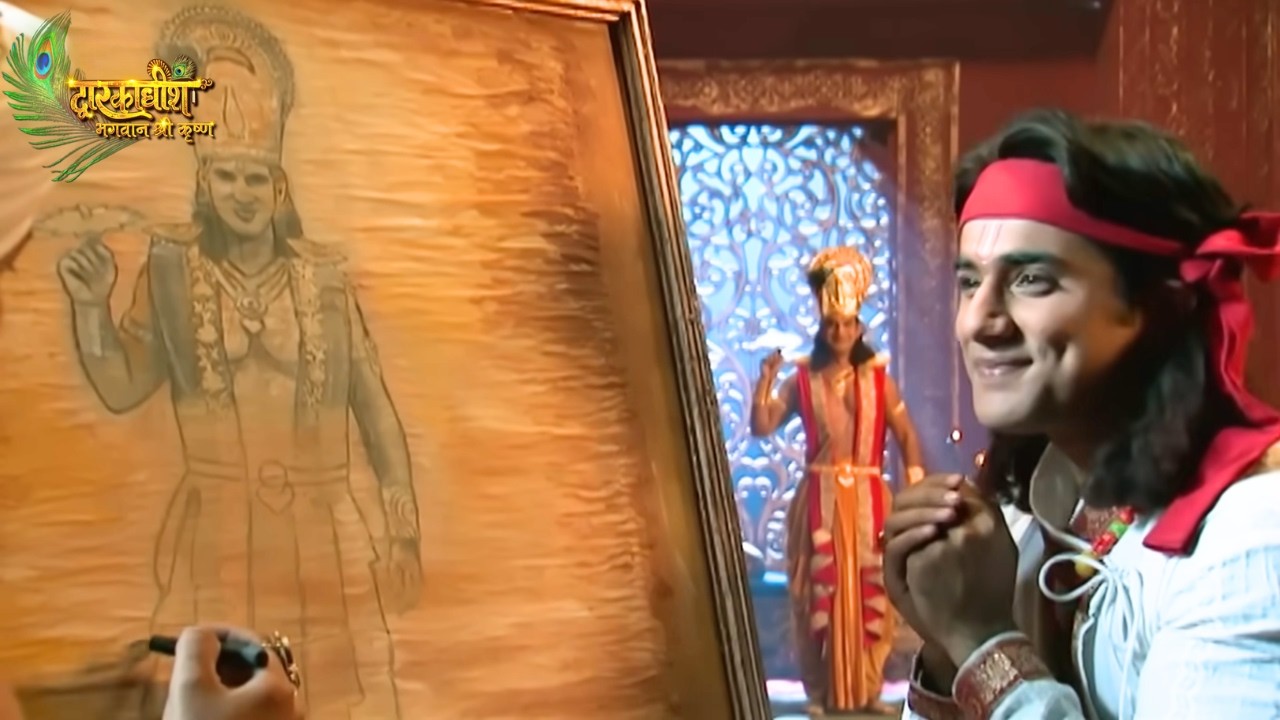 श्री कृष्ण ने बनाई नकली भगवान पौंड्रक की तस्वीर | द्वारकाधीश - भगवान श्री कृष्णा