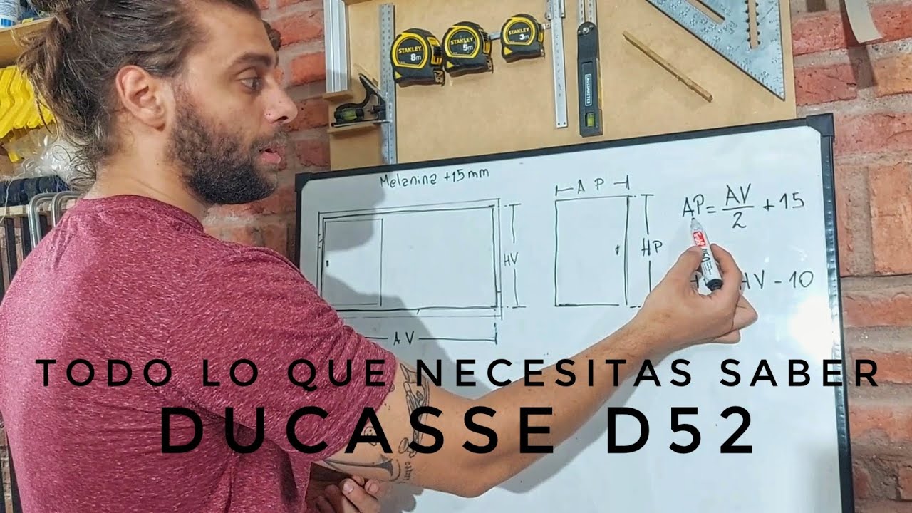 DUCASSE D-52 | Sistema de PUERTAS CORREDIZAS para placares | Como instalarlo, tomar medidas y mas