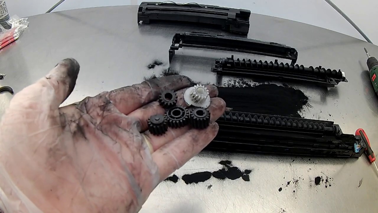 TUTORIAL ADD TONER PROBLEM RICOH MP201 MP301 DRUM DEVELOPER GEARs