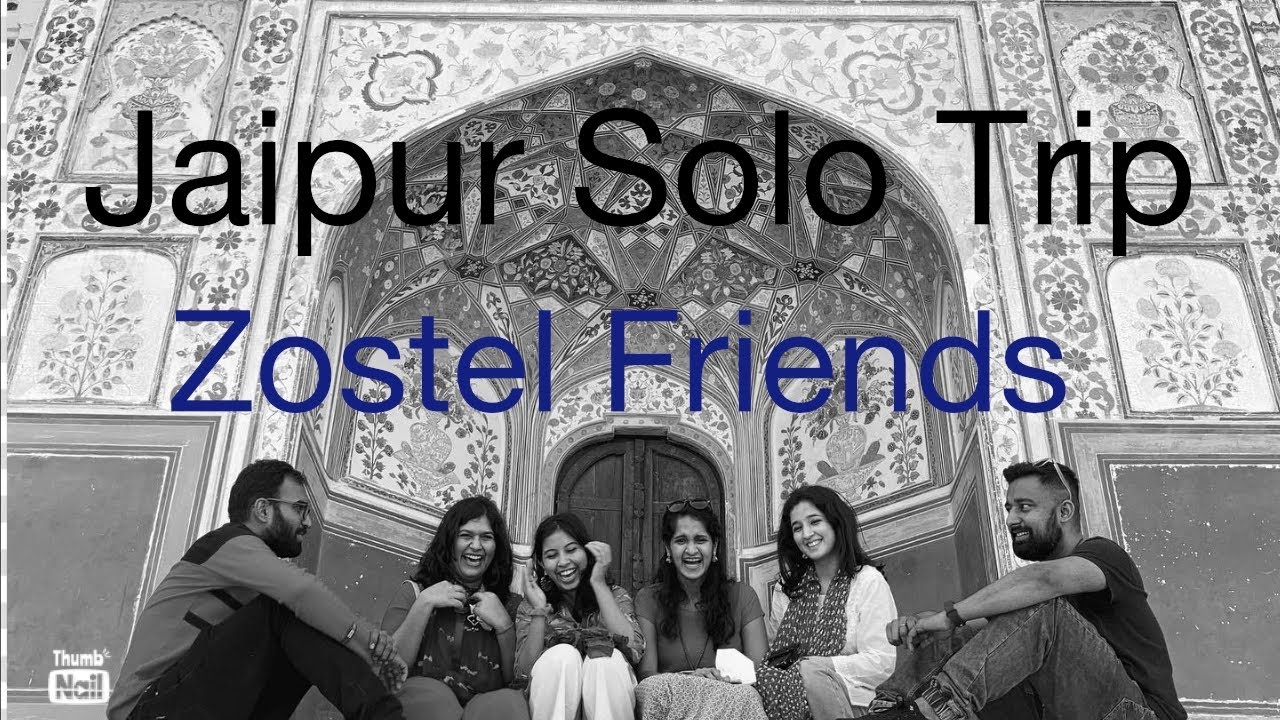 A day in Jaipur with zostel hostellers | perks of solo travel 🧳 #rajashtan