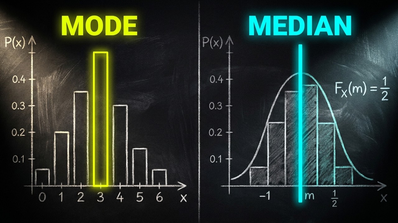 Probability Theory for Machine Learning: The Median And Mode Of A Random