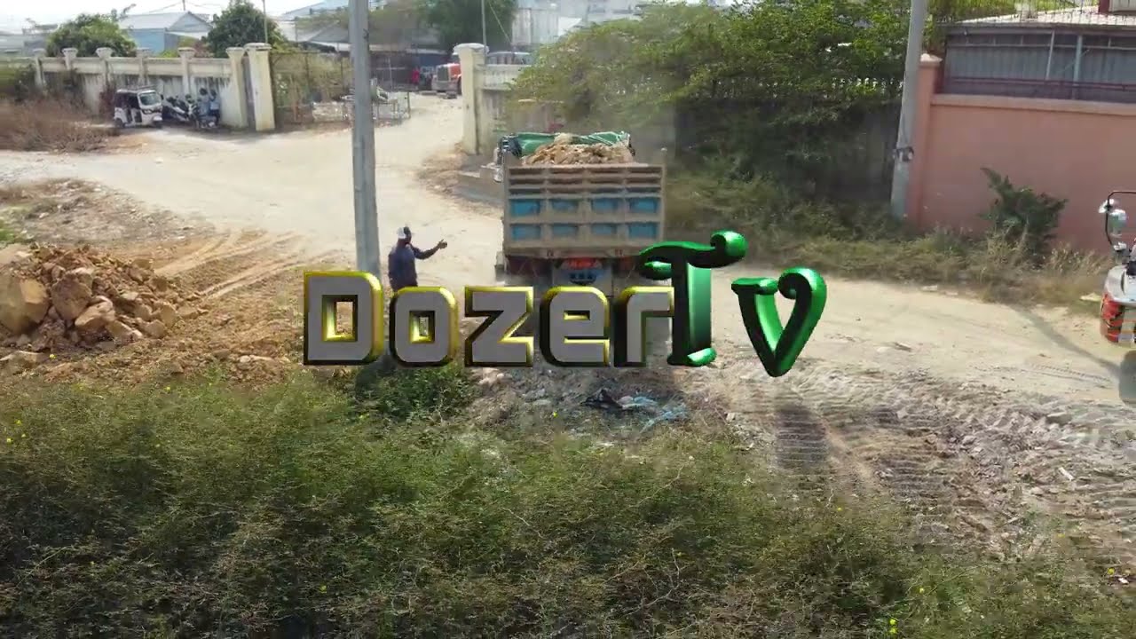 Full Video Project! 50M X 20M Land filling Into the water By Bulldozer And Dump Truck Small