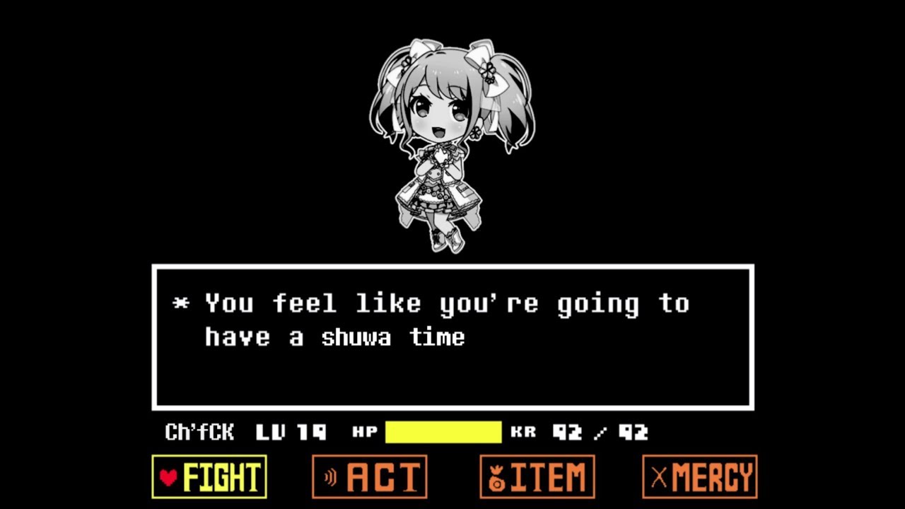 SHUWA-lovania - Shuwarin Dreamin' (not really) using Megalovania sounds