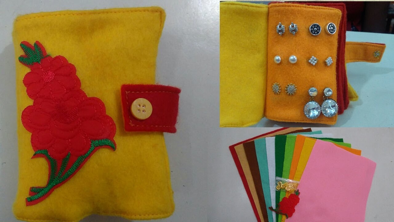 Diy earring organiser/Earring book/Jewellery organiser