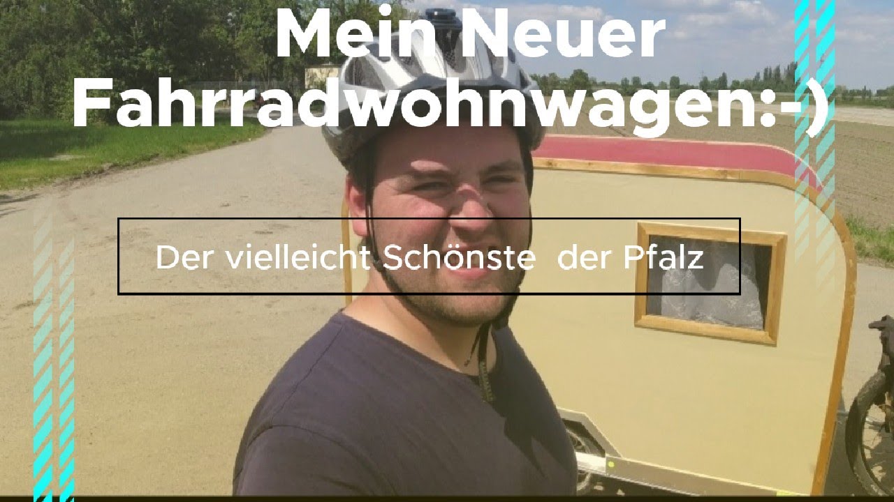 Mein neuer Fahrradwohnwagen,extrem stabil und viel viel Kork
