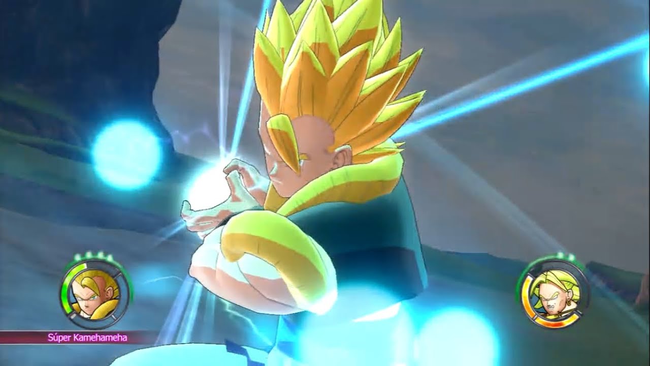 Dragon Ball Raging Blast 2 - Gogeta SSJ2 vs Broly, Cell, Janemba & Hatchiyack [720p 60 fps]