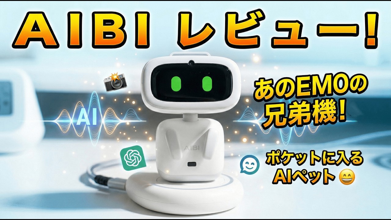​【AIBI レビュー】ChatGPT搭載！次世代AIペットロボットと暮らしてみた！良い点・気になる点を正直に解説