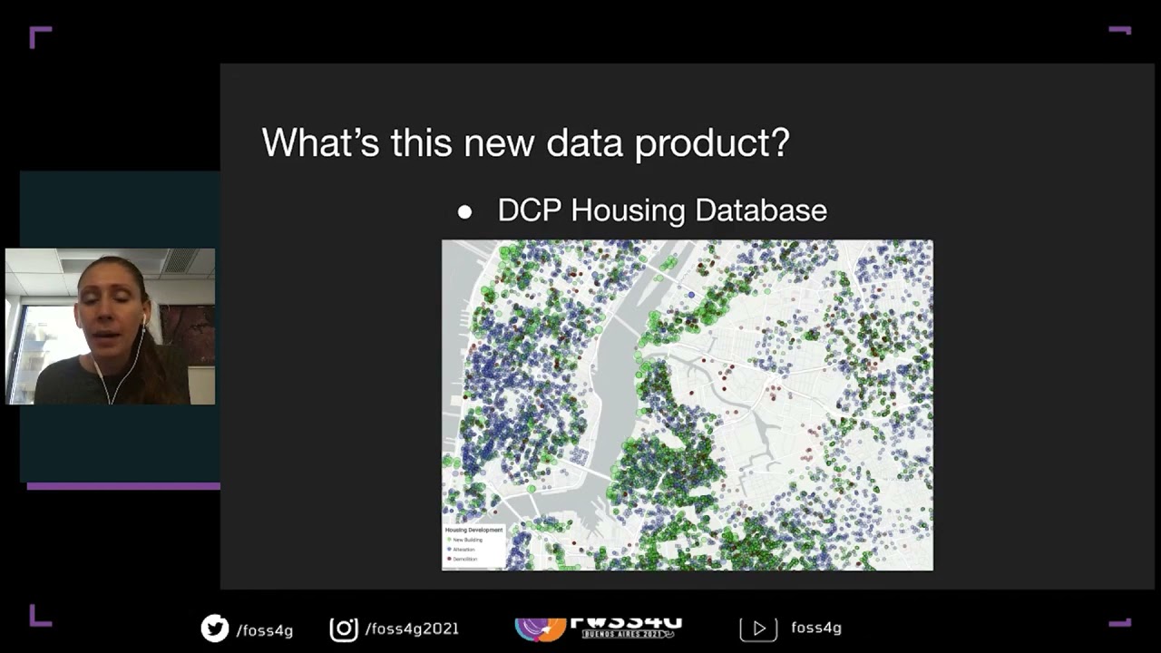 FOSS4G 2021- Building DCP's Housing Database, NYC Planning's Data Engineering team's latest data....
