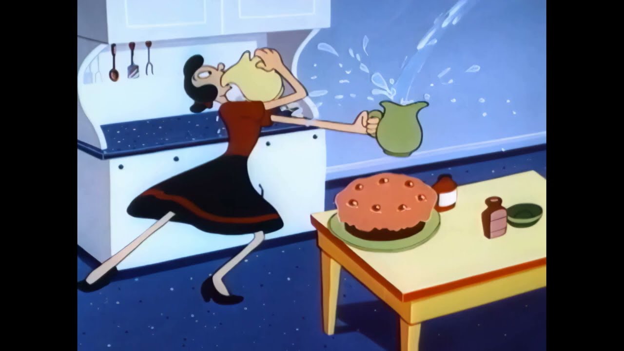 Popeye The Sailor Man   Floor Flusher 1954 Remastered to 4K1080P HD720P 60FPS