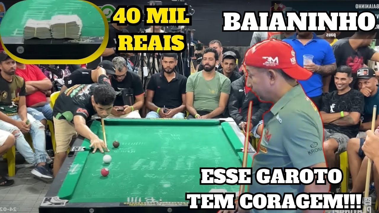 ESSE GAROTO TEM CORAGEM! - BAIANINHO X VITOR - 40 MIL QUEM BATE 10