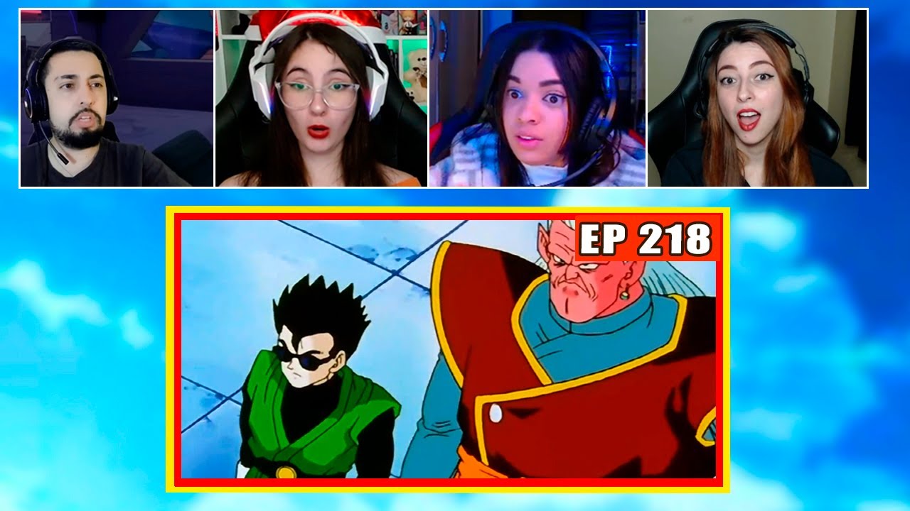 Gohan vs Kibito | 4 Pessoas Reagindo | Dragon Ball Z - EP 218