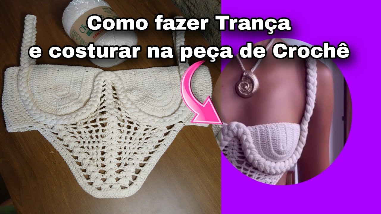 Como fazer Trança e costurar, no cropped Corset | Jozeane Pereira