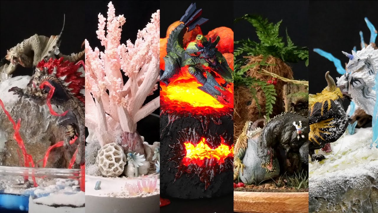 《作品集Vol.3》小さなジオラマ モンハンフィギュア インテリア《MH Diorama Collection Vol.3》