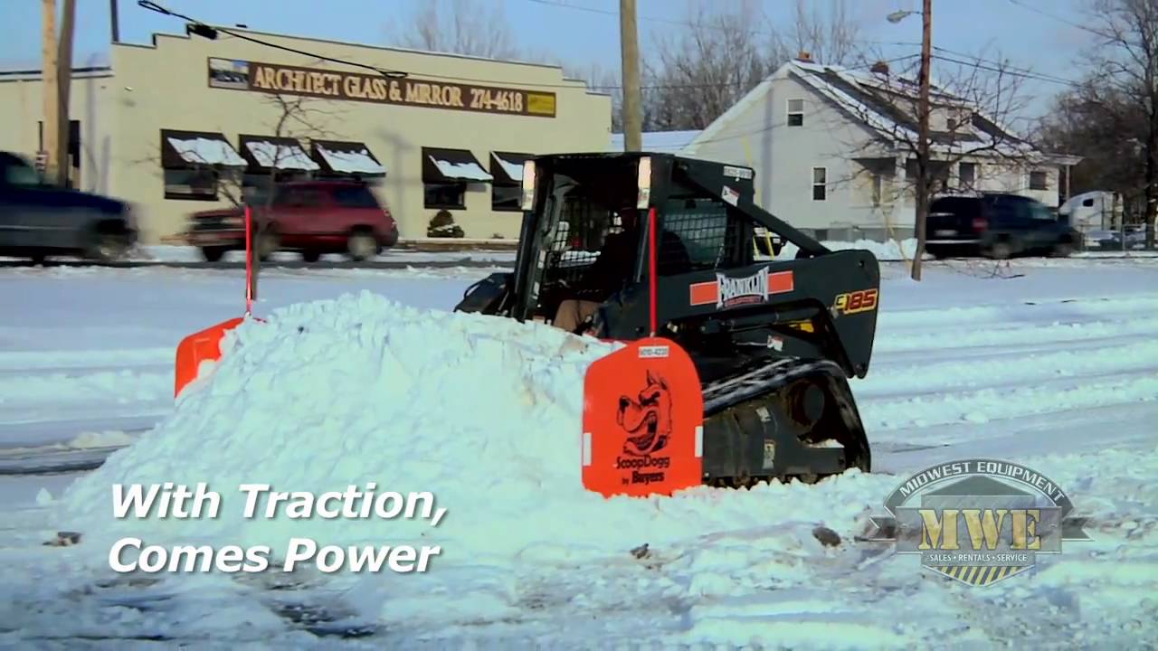 Bridgestone PolarTread Rubber Tracks Demo Snow Bobcat ASV CAT JCB Gehl Volvo Deere