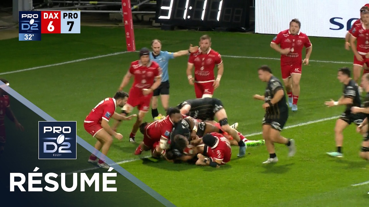 PRO D2 Saison 2025-2026 J21 - Résumé US Dax - Provence Rugby