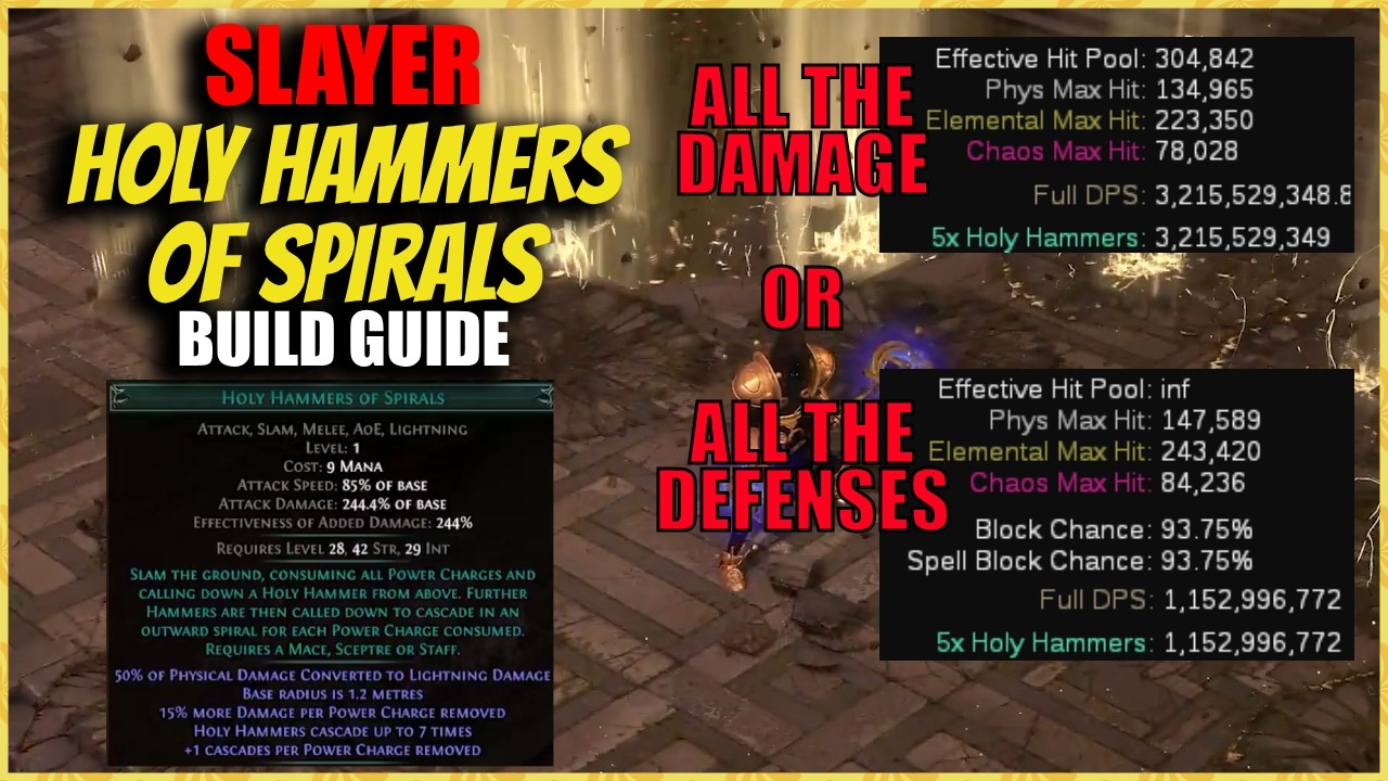 Holy Hammers of Spirals is BROKEN | Hammer of the Gods in POE 1 | POE 3.29