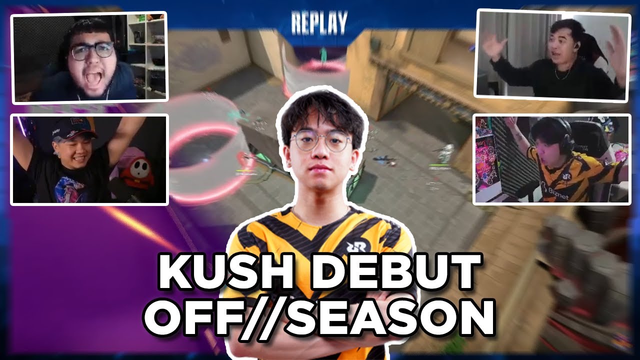 STREAMER REACTION RRQ KUSH QUADKILL DEBUT OFF//SEASON REDBULL HOME GROUND