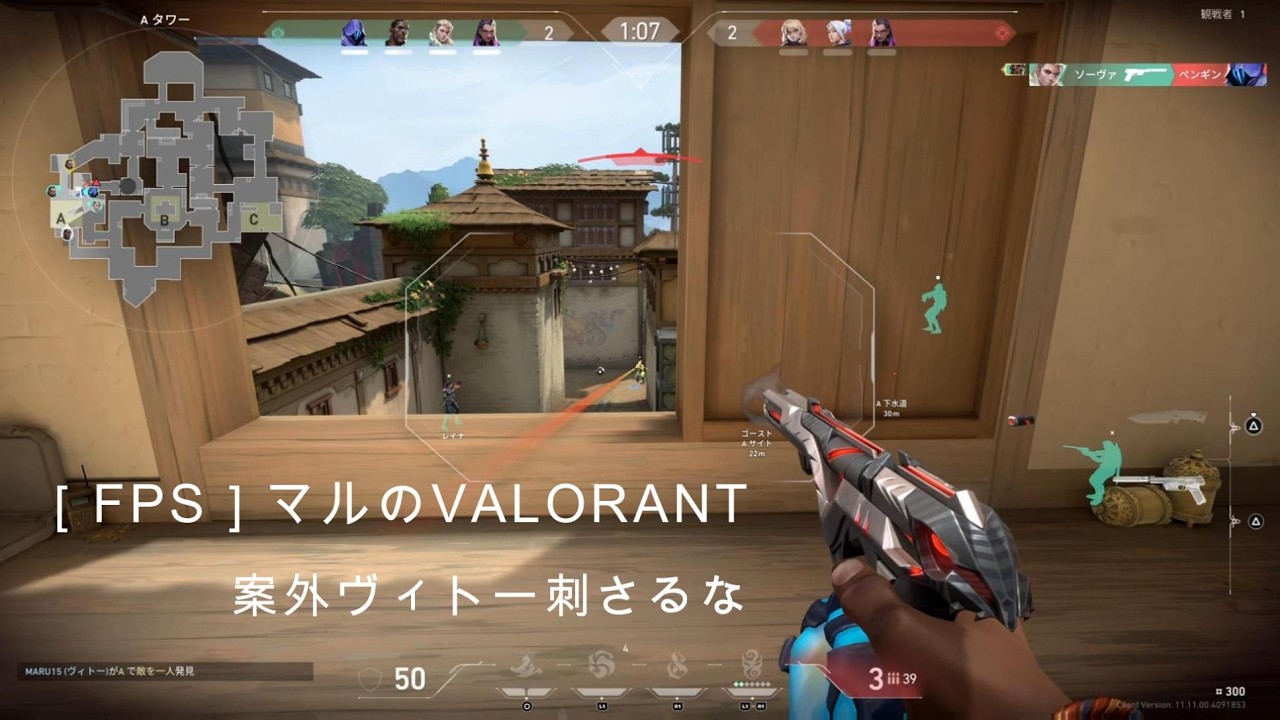 ［FPS］マルのVALORANT　案外ヴィトー刺さるな