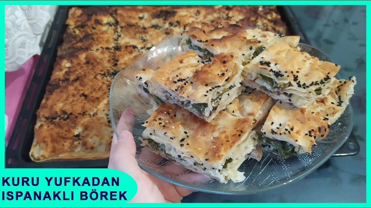 Kuru Yufkadan Ispanaklı Börek Tarifi | Ispanaklı Börek Nasıl Yapılır | En Pratik En Kolay