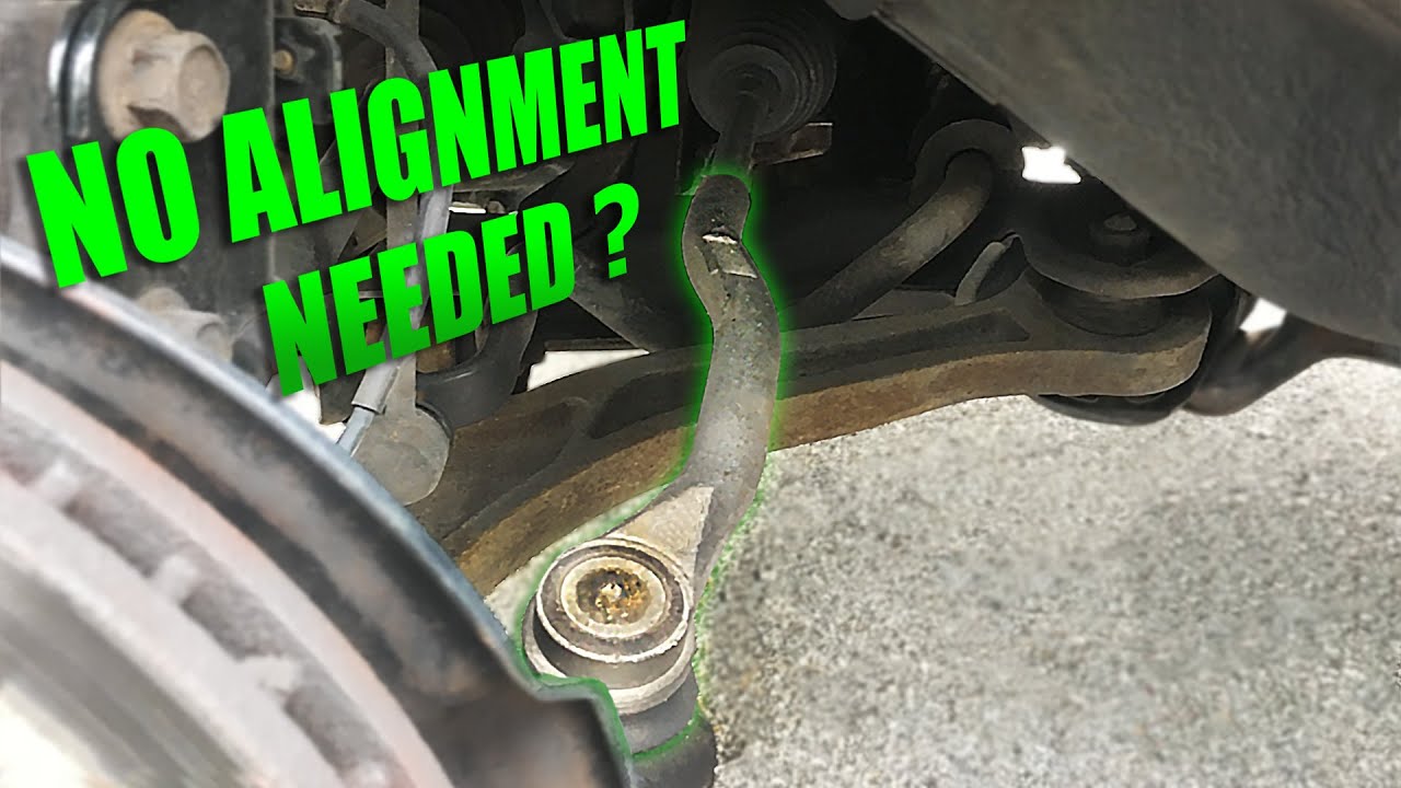 How to replace Outer TIE ROD end without special tools + alignment DIY