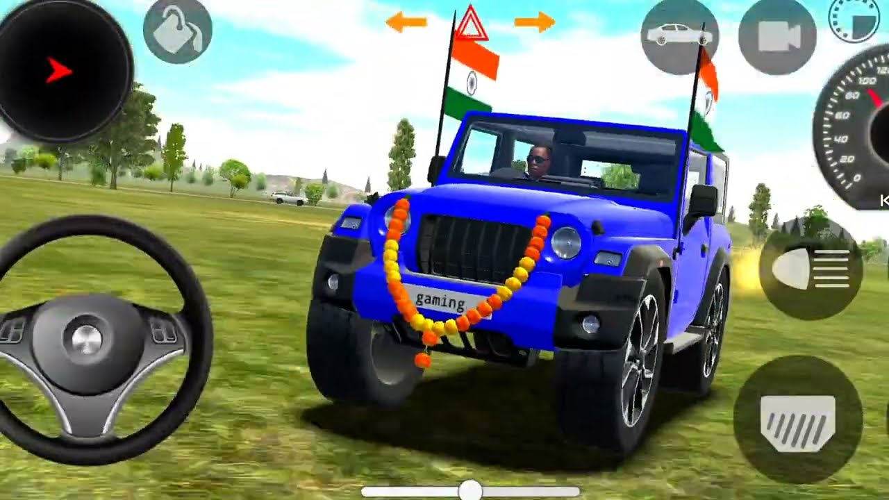 Dollar (Song) Modified 💥 😈| Mahindra Red Thar || 🔥Indian Car Simulator 3D ||💀 Car Game 3D