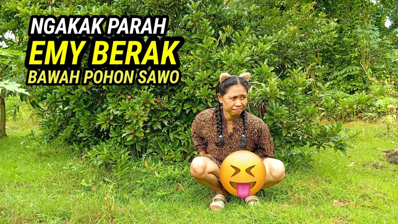 Ngakak parah... Baru masuk ladang pepaya... Emy k3bel3t p1pis waduh... Lucu sekali