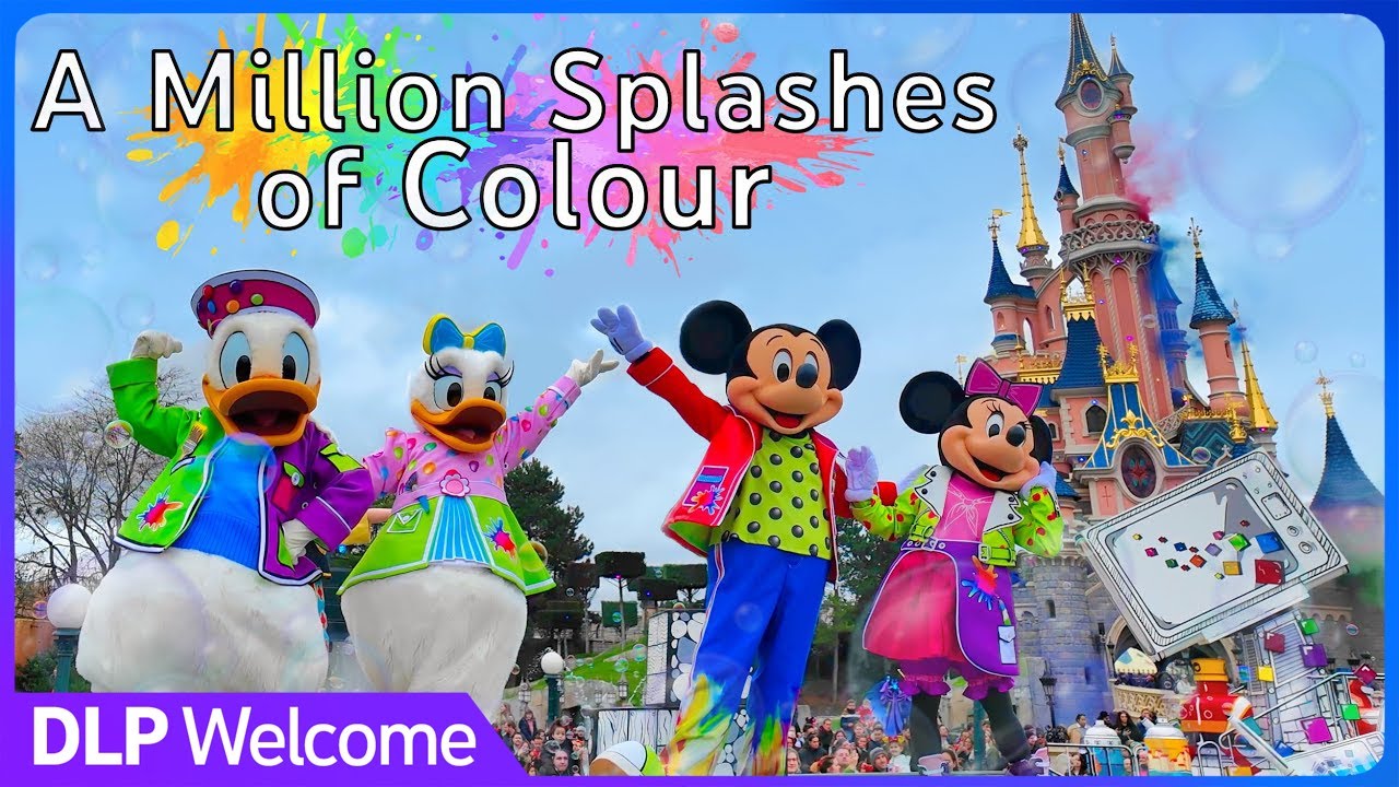 [4K Multi-Angle] A Million Splashes of Colour - NEW SHOW - Disneyland Paris