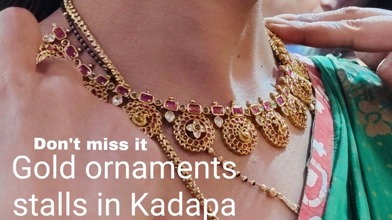 Gold ornaments stalls in Kadapa 💛