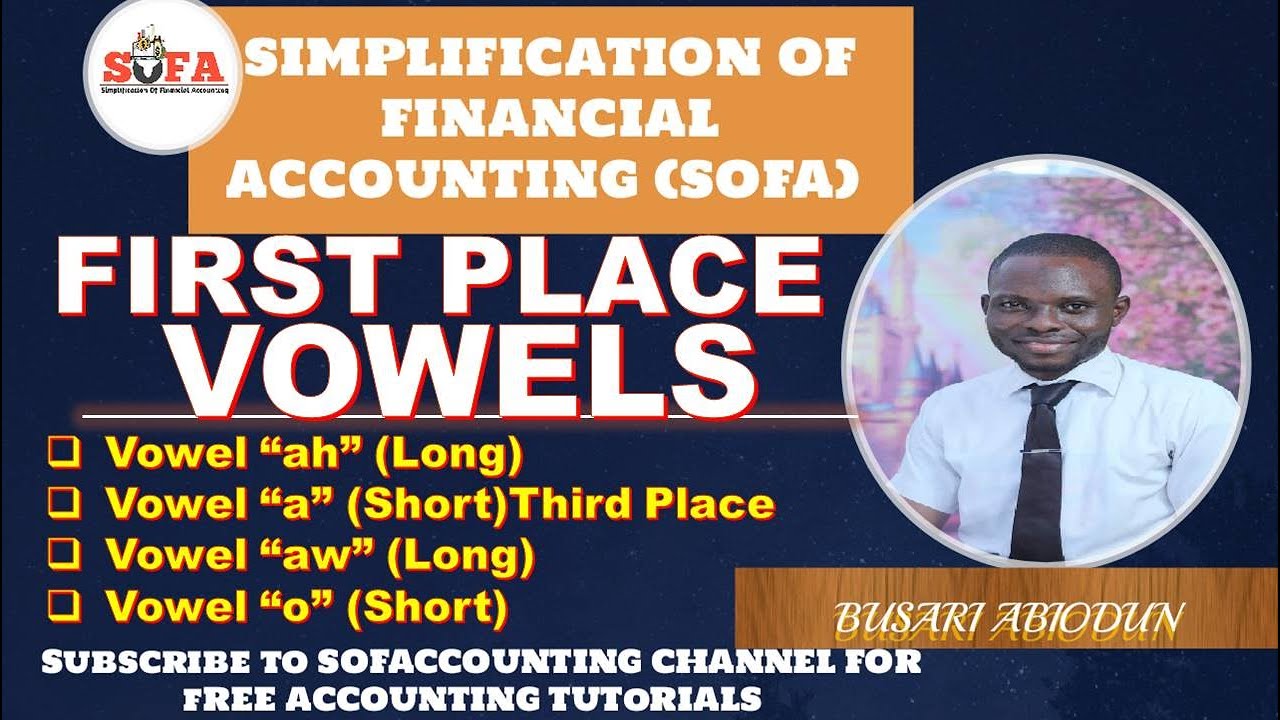 First Place Vowels in Pitman Shorthand