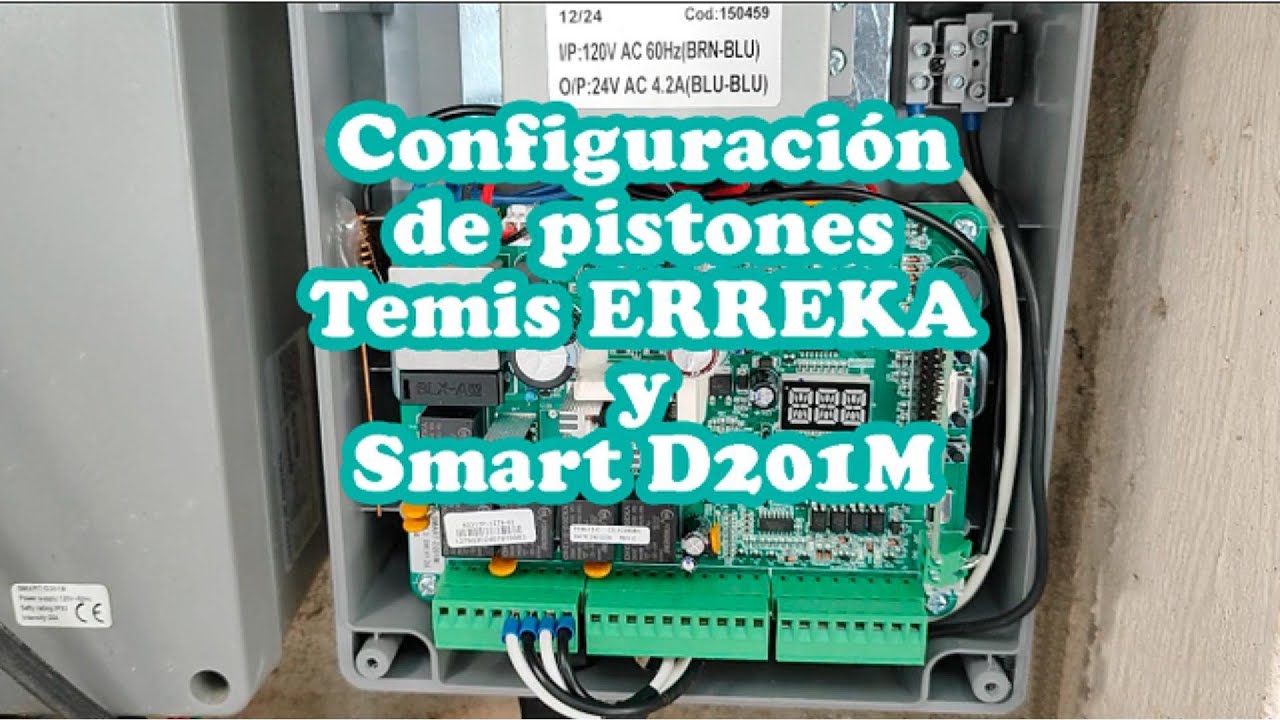 Configuración de pistonesTemis con tarjeta Smart D201M - Erreka