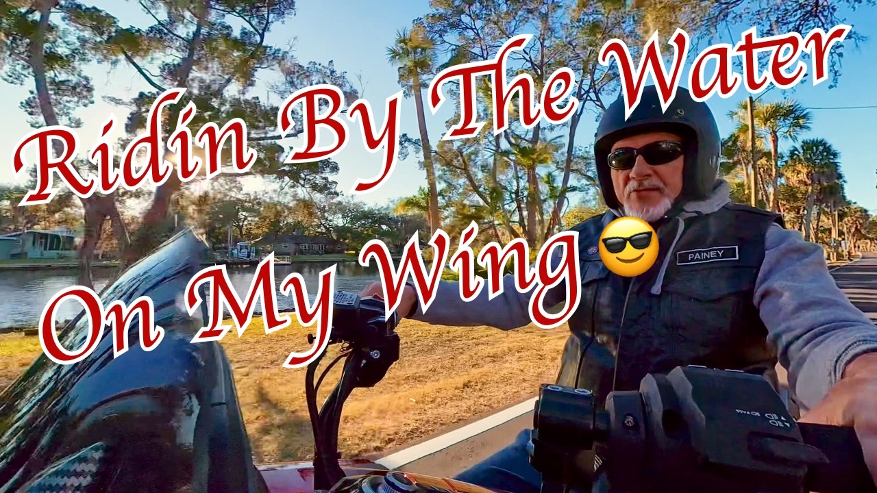 Riding my Goldwing along Grand Blvd