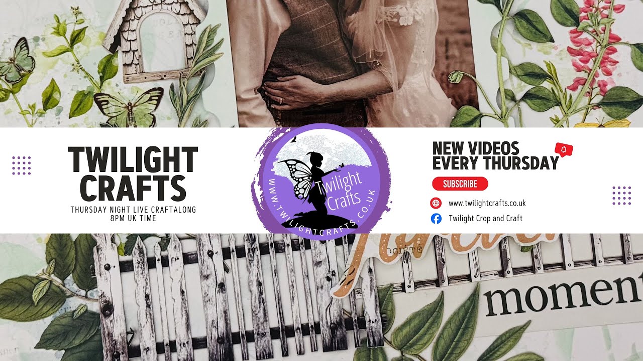 TWILIGHT CRAFTS || Live craft and chat making a scrapbook layout