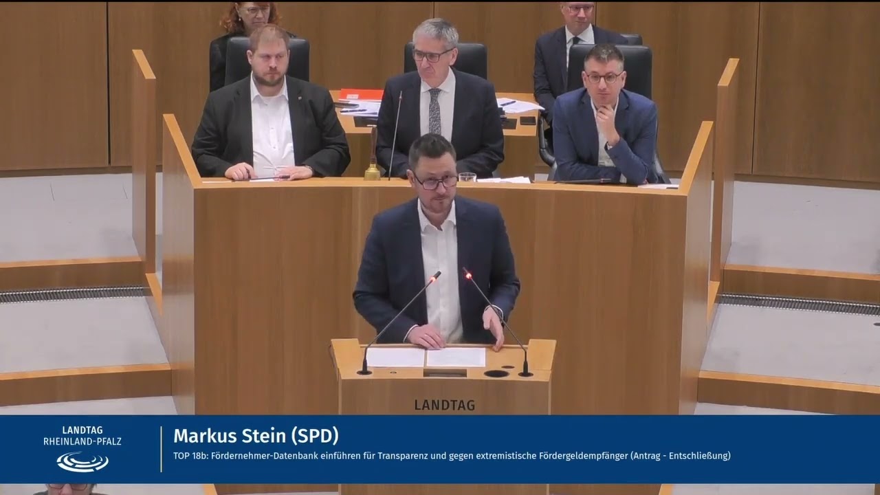 Rede im Landtag zu einer von der AfD beantragten Fördernehmerdatenbank
