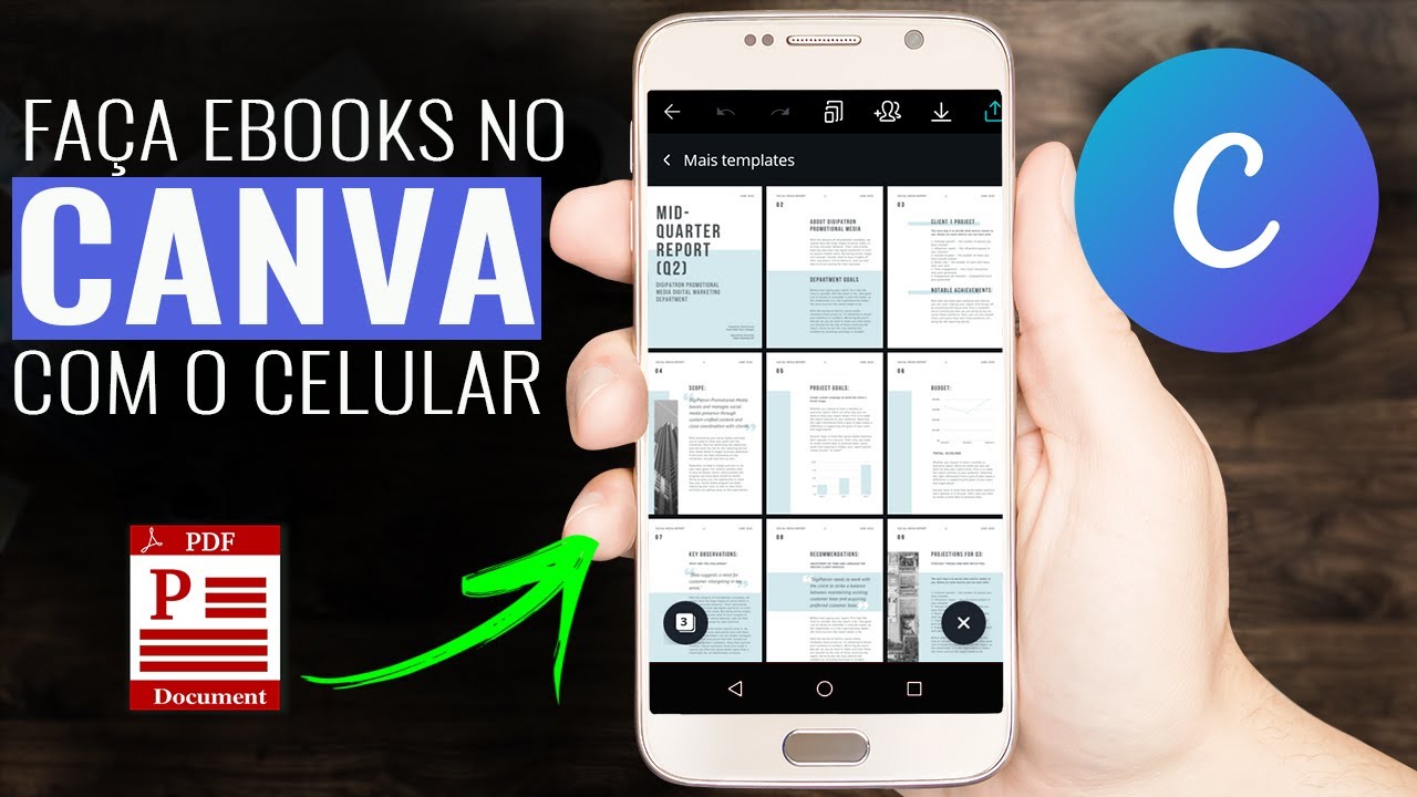 COMO FAZER UM EBOOK NO CANVA PELO CELULAR (ATUALIZADO)
