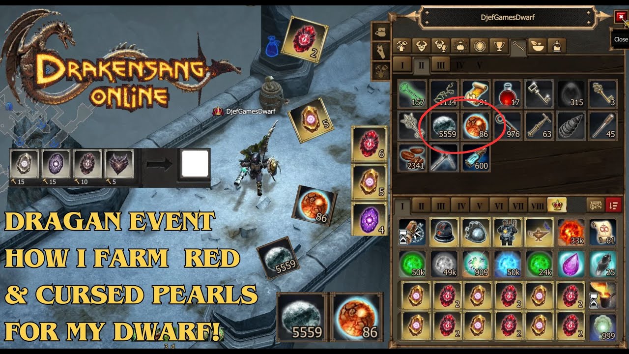 Drakensang Online – Событие «Драган»! Как я фармлю красный жемчуг и первую шкалу прогресса для мо...