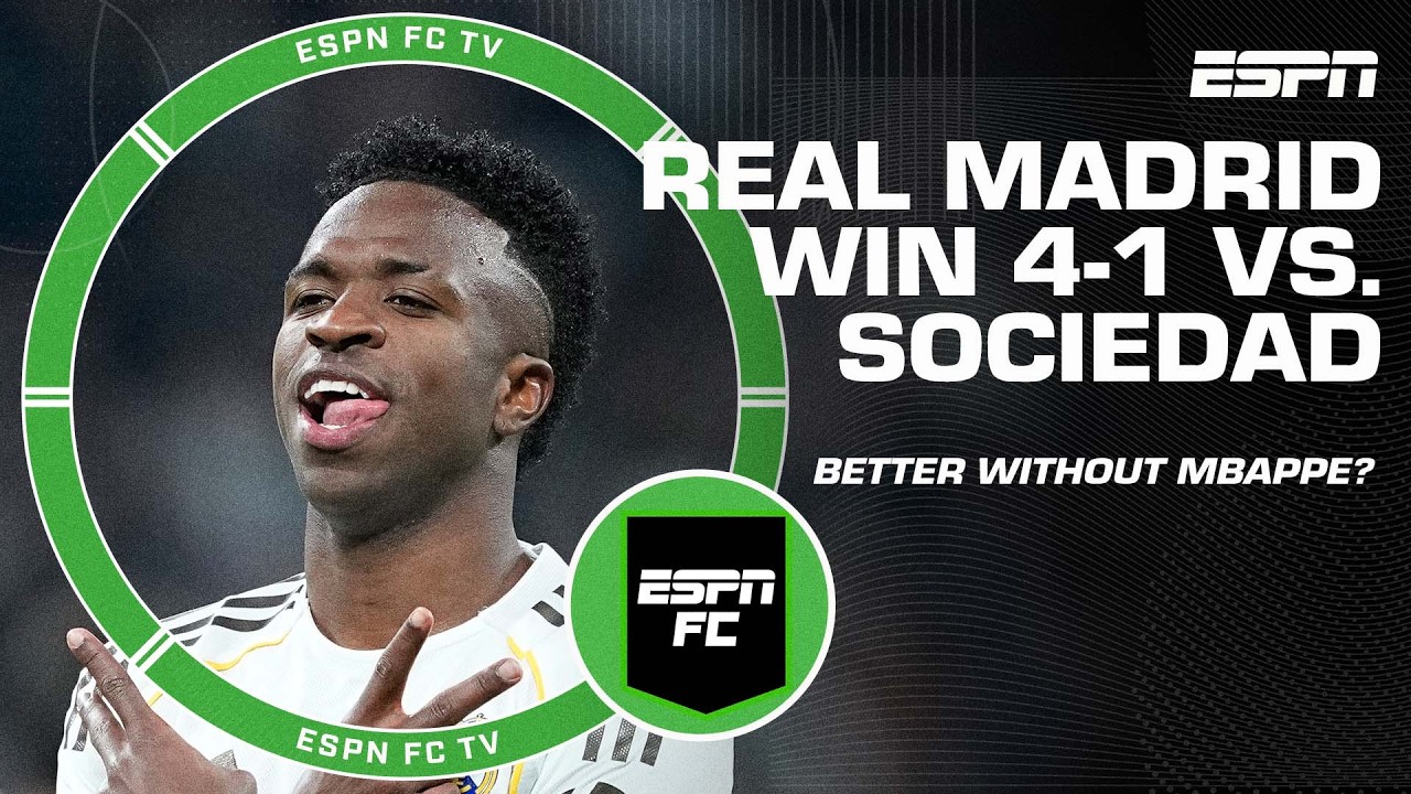 ’They look BETTER WITHOUT MBAPPE!’ Real Madrid ease past Real Sociedad in LaLiga | ESPN FC