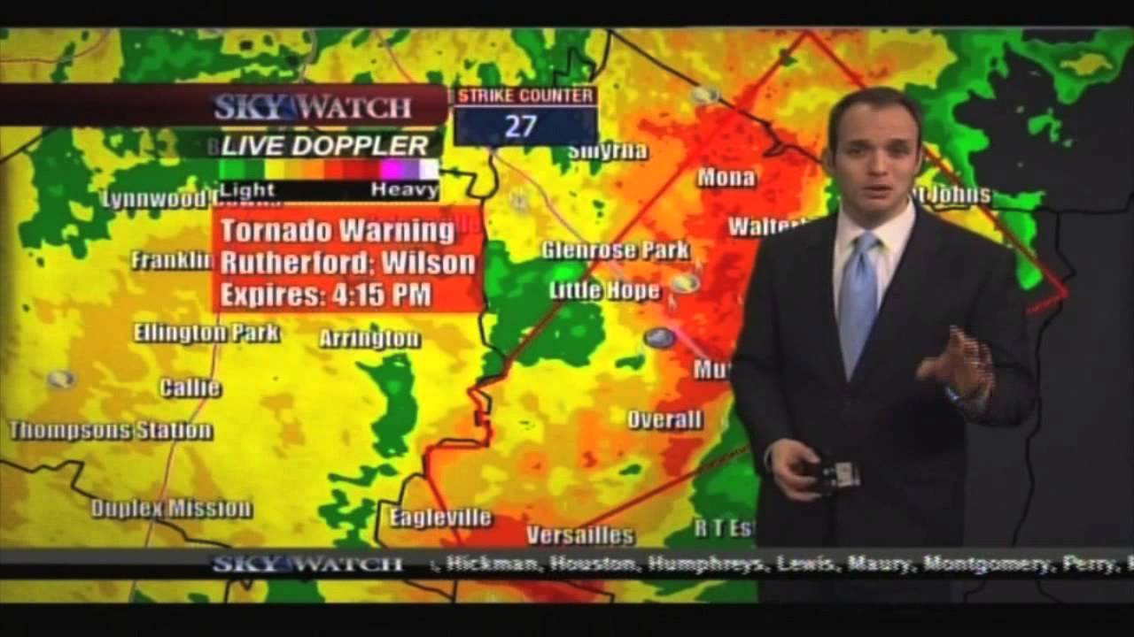 Chris Justus Nashville Tornado Coverage On Air