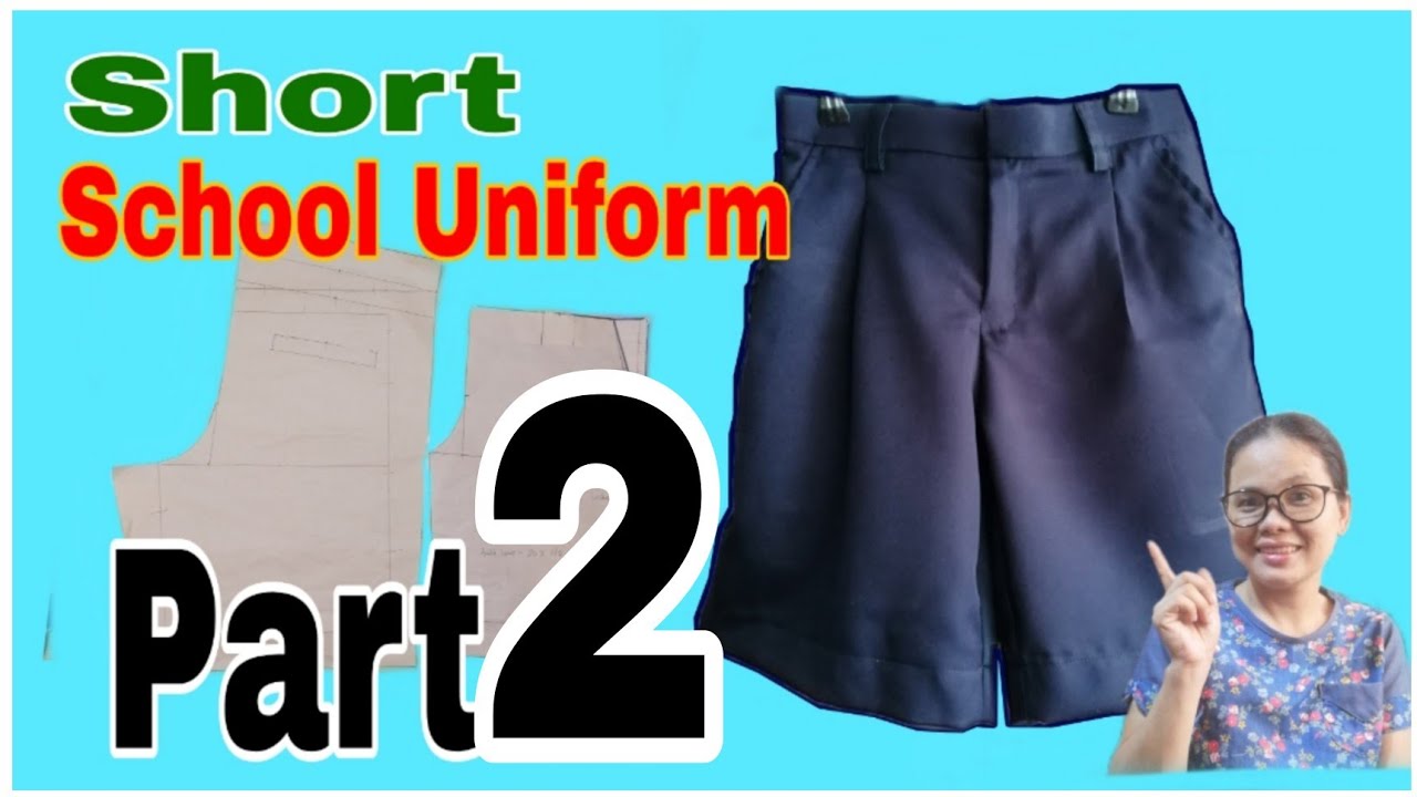 HOW TO MAKE A SHORT SCHOOL  UNIFORM /GARTERIZED BACK/ FROM MEASURING,PATTERN,CUTTING,SEWING  PART 2